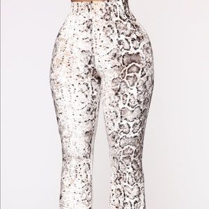 Fashion Nova Velvet Flare Pants.